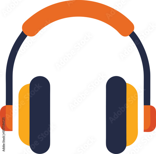 headphones on white background