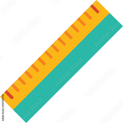 ruler and pencil