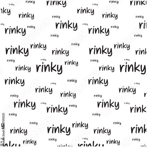 Rinky Word Pattern Seamless Background