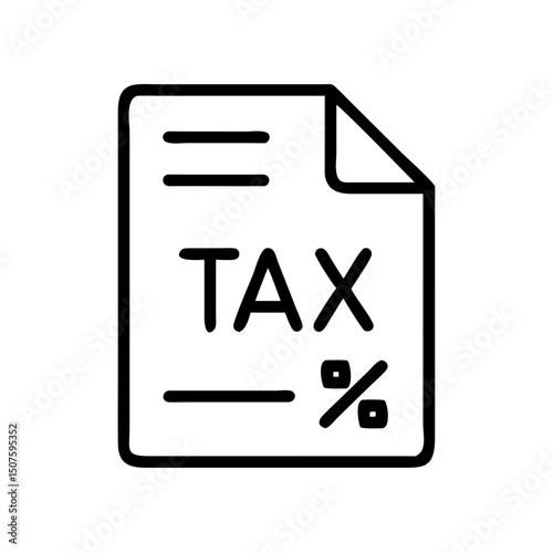Free Download Tax document with percentage symbols and blank lines for entries   - GFXLoad