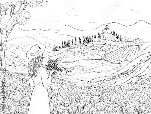 Farmers harvesting future security, vector illustration