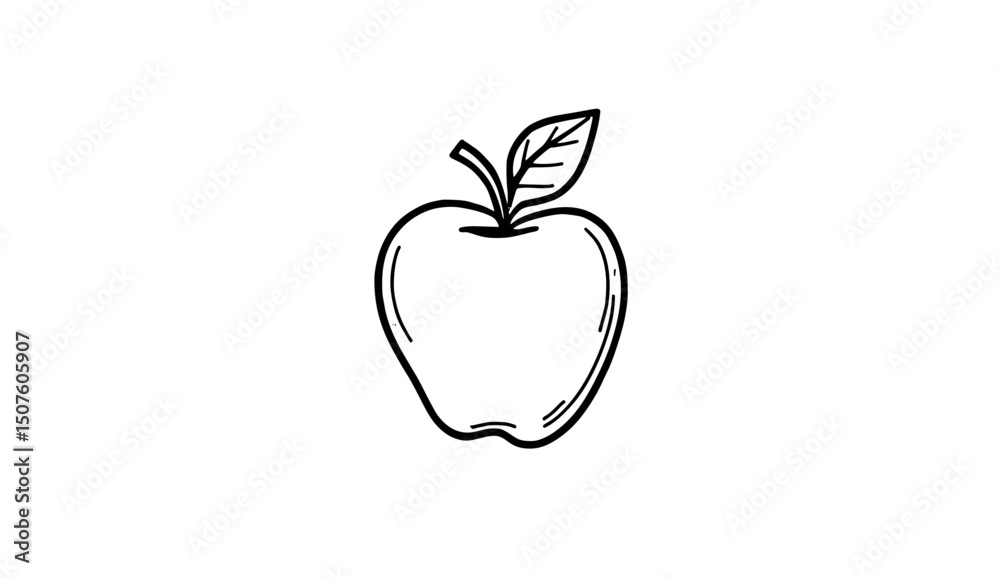 Fototapeta premium apple on white background