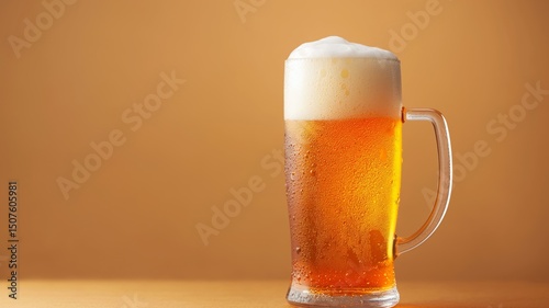 Enjoying a refreshing beer in a cozy setting with warm light