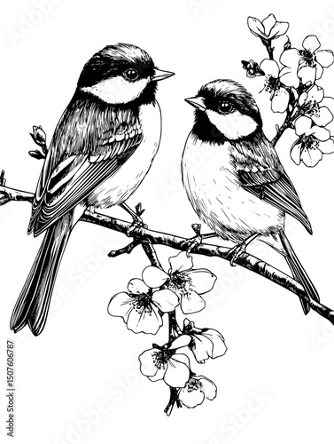 Nature guide identifying local bird species, vector illustration art