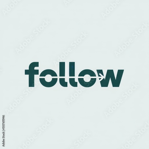 Modern Typography Design for Branding: Engaging Social Media Arrow Illustration in Minimalist Style