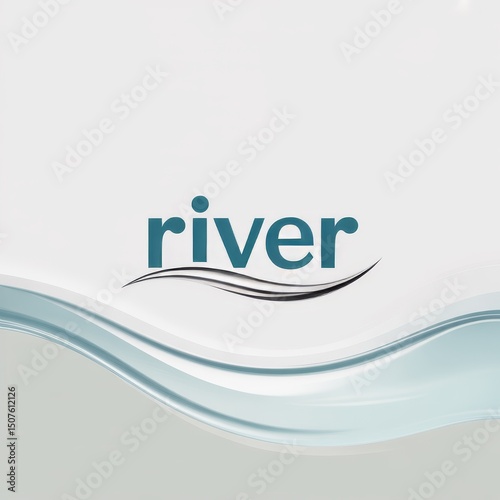 Fluid Blue Wave Design: Modern, Clean, and Elegant Branding for Marketing Graphics