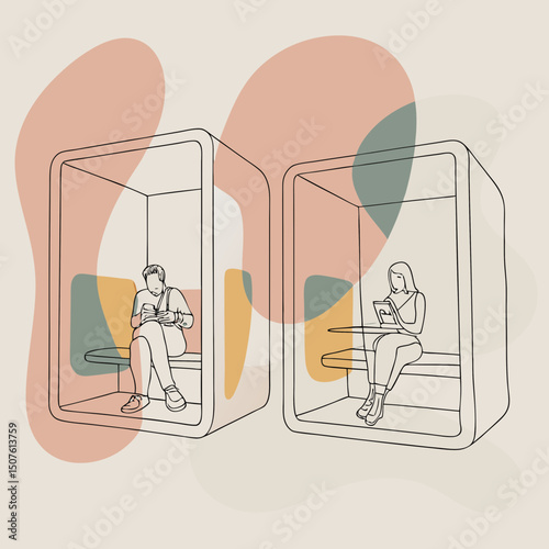 Modular learning pods provide immersive content for focused study in modern education 