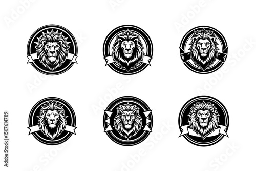 create a mascot logo of a majestic lion vector