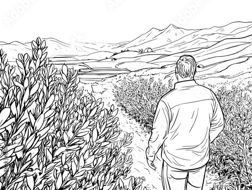 Farmers using dangerous banned substances, vector illustration art