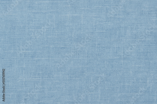 Light Blue Linen Texture. Wallpaper. Background.
