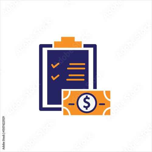 Financial Statements Icon Element For Design