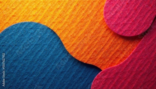 Simple geometric shapes on a fabric background , pattern, triangle, print