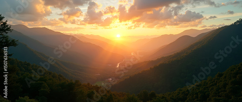 Sunrise in the mountains