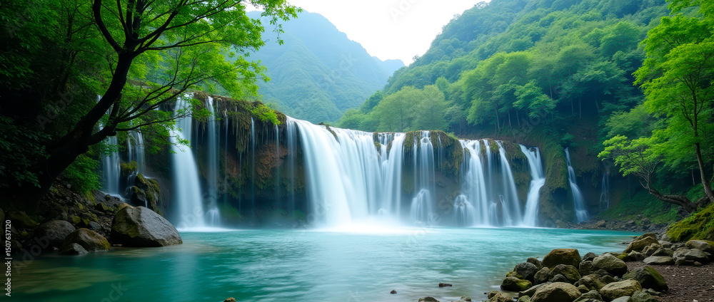 Fototapeta premium Waterfall in the forest