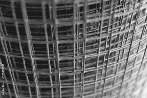Intricate patterns of twisted wire create a captivating texture in a monochromatic homage to industrial design