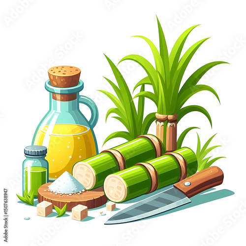 green sugar plants icon