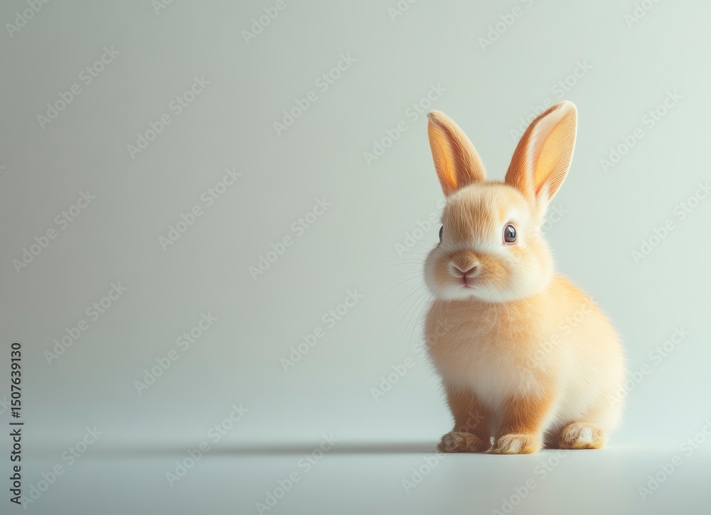 Obraz premium Cute Fluffy Bunny Portrait