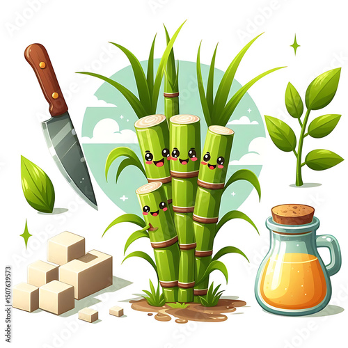 green sugar plants icon