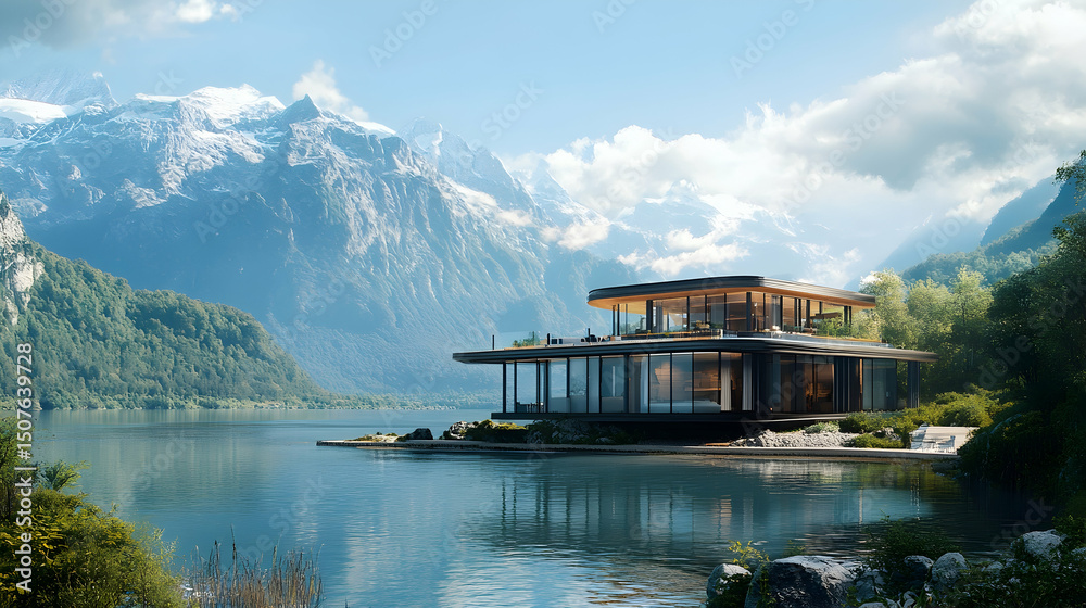 Naklejka premium Contemporary Eco Home with Floor 630AE