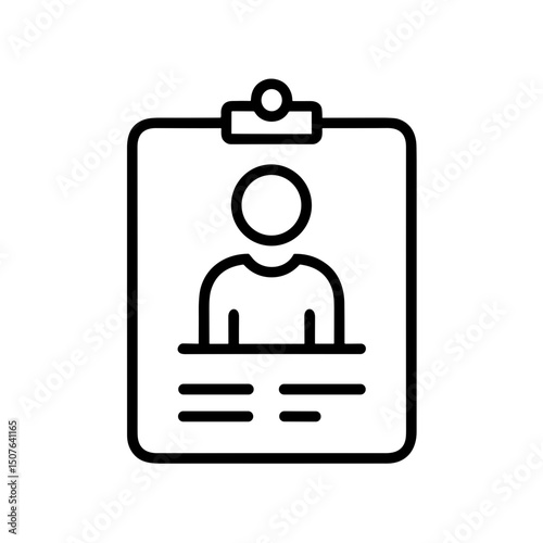 User ID card illustration with personal information details  
