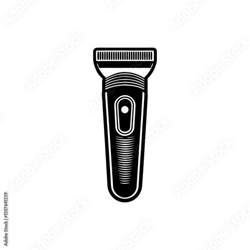 create a trimmer isolated vector art silhouette