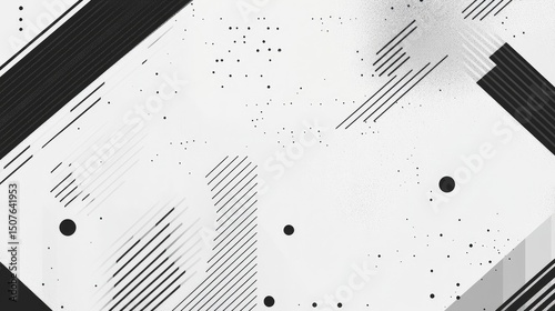 Abstract Shapes in Black and White
