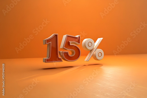 Fifteen Percent Off Discount Sale Promotion Graphic