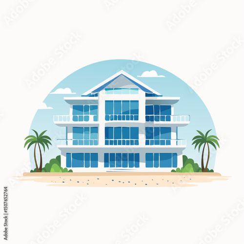 Vector Image: Artist's Rendition of Estate Home (69)