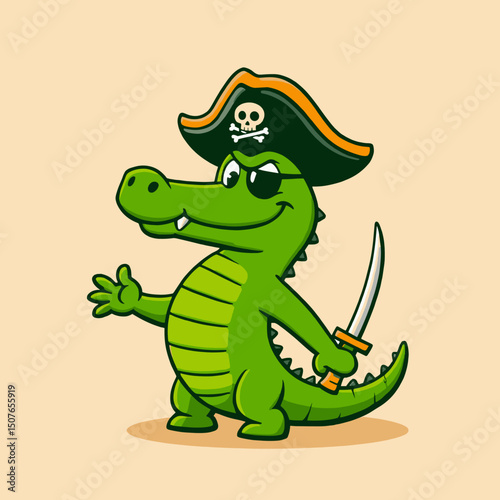cartoon crocodile