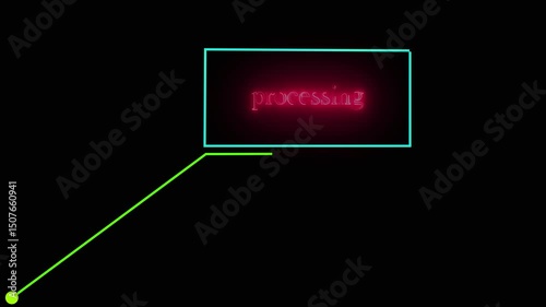 70% OFF text on speech bubble line animation on black background.
