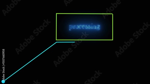 70% OFF text on speech bubble line animation on black background.