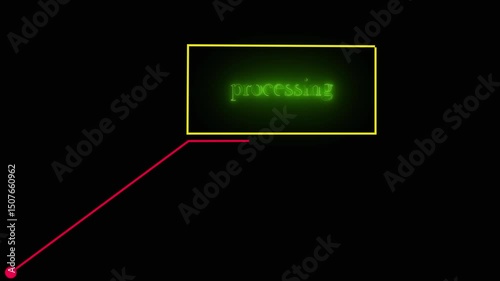 70% OFF text on speech bubble line animation on black background.