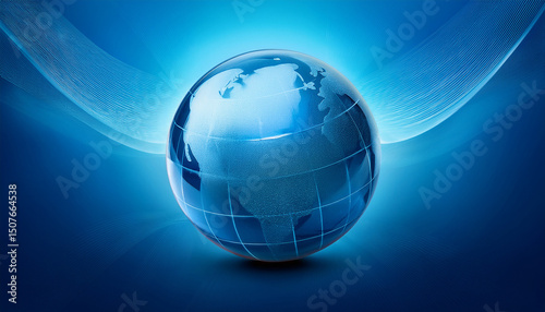global blue background