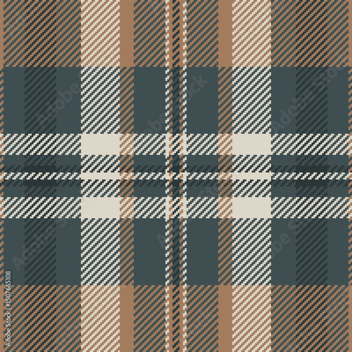 Subtle earthy tones in a classic plaid pattern. Perfect for textile design, apparel, home decor, or autumnal themed projects. This seamless texture offers a sophisticated and timeless aesthetic.