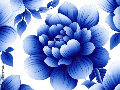 Blue Floral Pattern