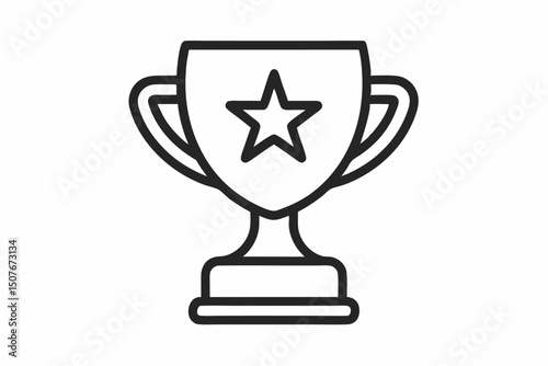 Award winning trophy cup star success achievement prize