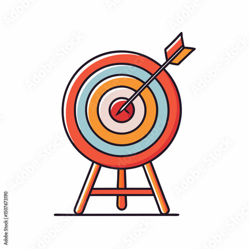 Bullseye target arrow success achievement goal