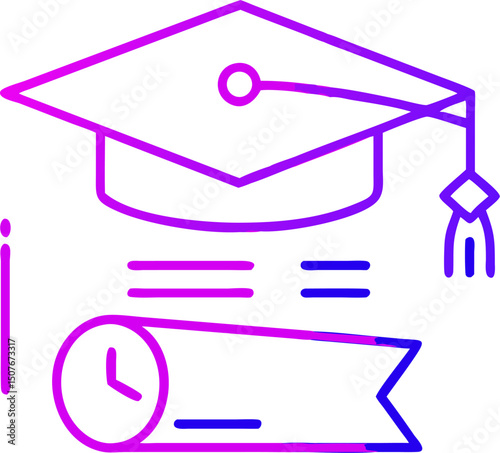 Graduation cap diploma time management academic success education degree