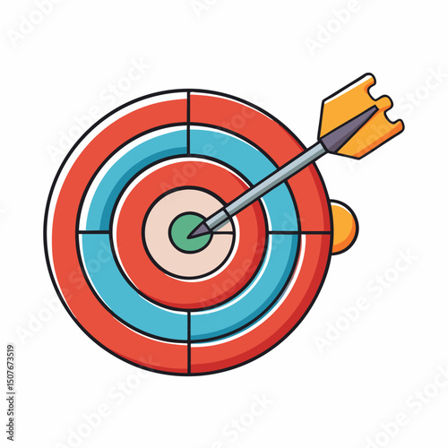 Bullseye target arrow success achievement goal