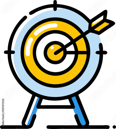 Bullseye target arrow success achievement goal