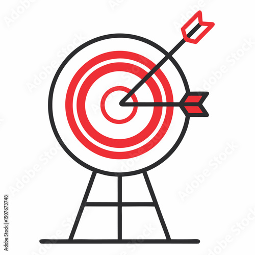 Target bullseye arrows achievement success goal