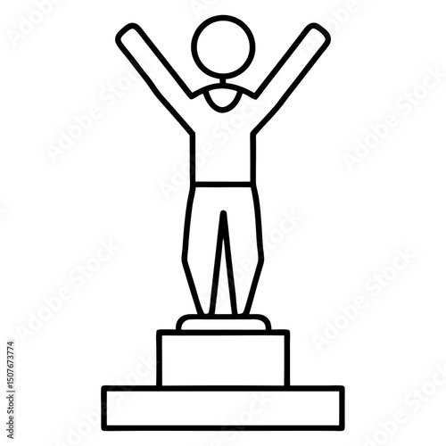 Winner award ceremony champion success achievement victory