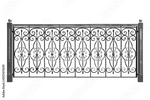 Balcony facade with ornament. B.