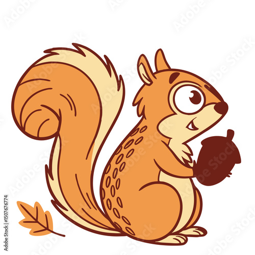 squirrel with acorn