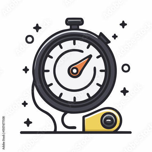 A bright, modern vector illustration showing small habit-tracking wins, like timers, micro-goals, and gentle motivation tools.