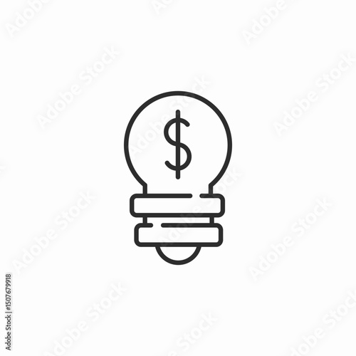 money idea icon sign vector
