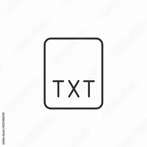 txt file icon sign vector