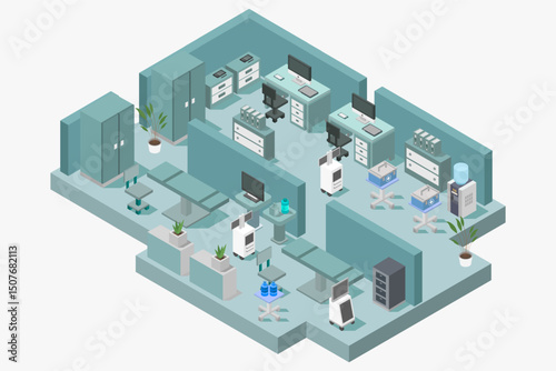 Isometric Dental Office