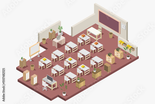 Isometric Classroom