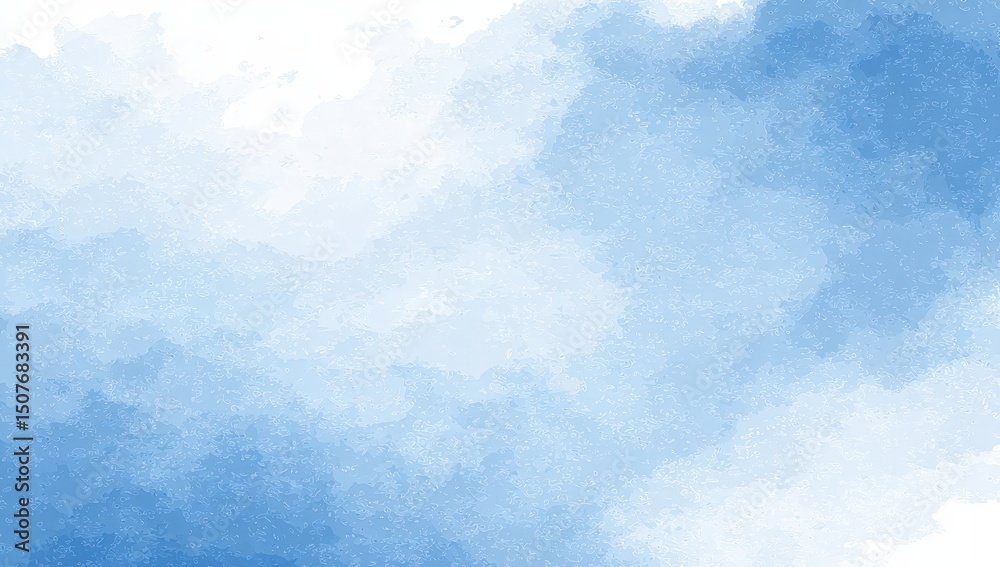 Fototapeta premium Delicate Blue Watercolor Texture Background